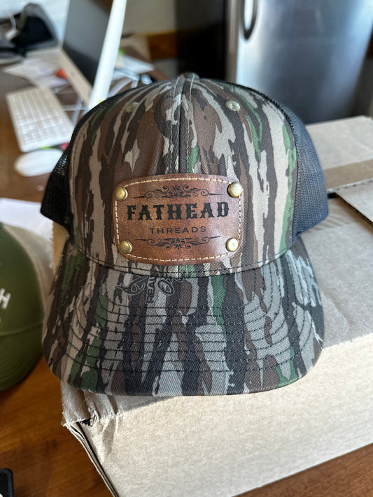 Fathead Threads Leather Patch Hat