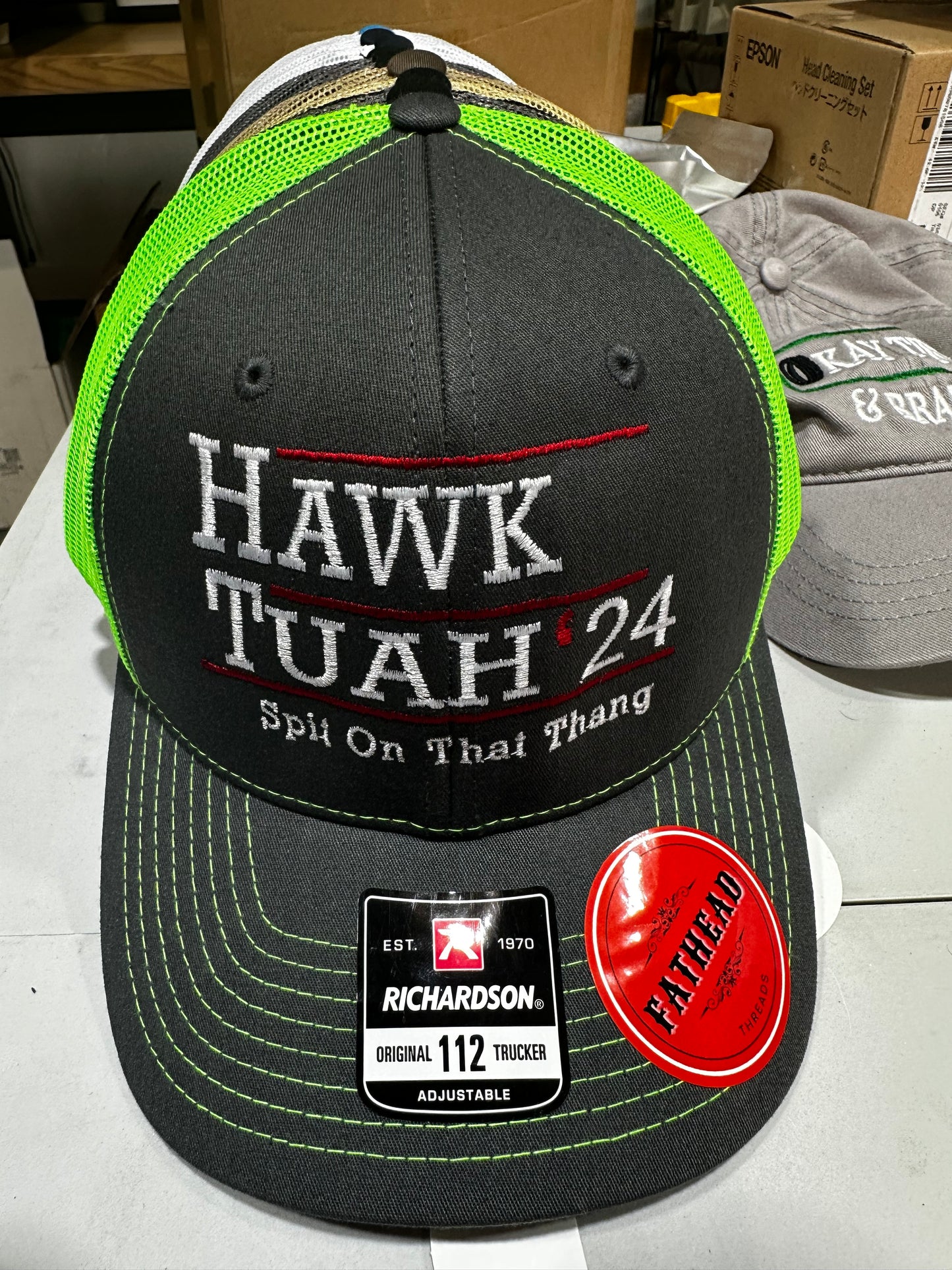 Signed "HAWK TUAH" Hats
